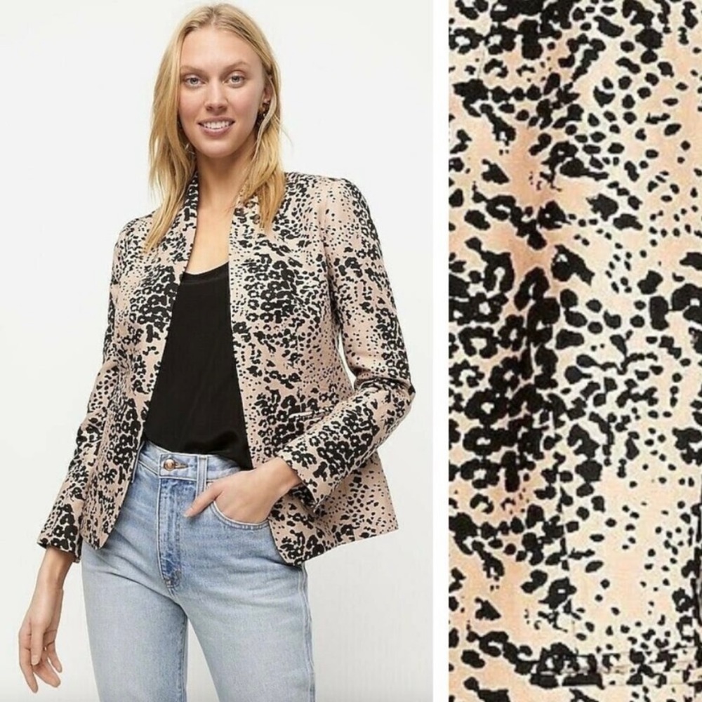 J. Crew Going-Out Blazer in‎ Leopard Print